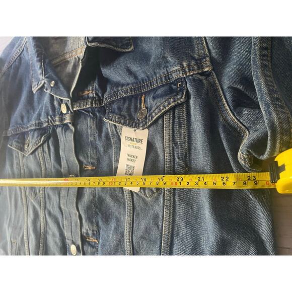 Levi Strauss Signature Gold Label Denim Trucker Jacket Men’s L NWT Blue Jean - Picture 7 of 8